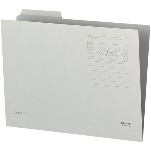 １／３カットフォルダーカラー第１見出しＡ４灰１０枚画像