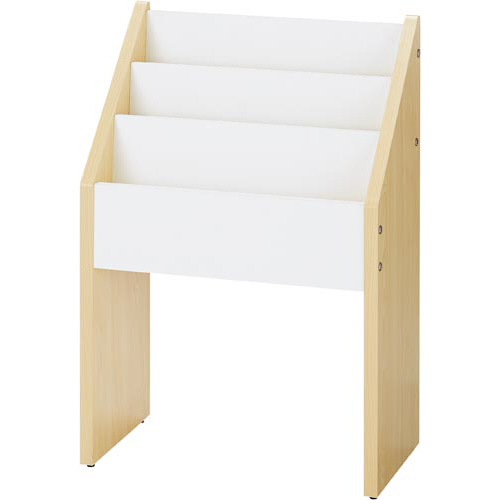 木製マガジンラック　ナチュラル画像