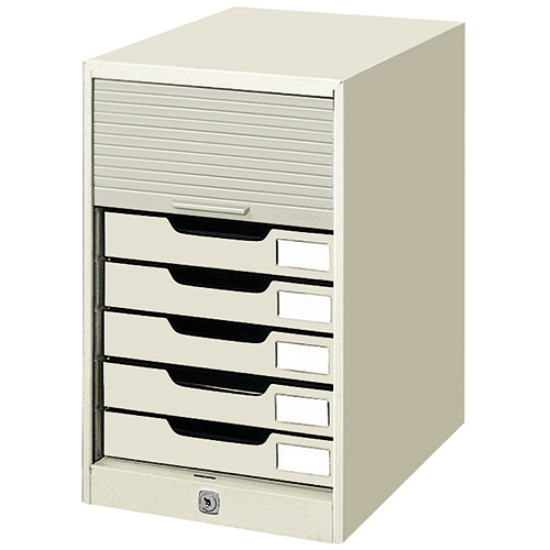 ｼｬｯﾀｰｹｰｽ A4ﾀﾃ 7段 ﾗｲﾄｸﾞﾚｰ 1台画像