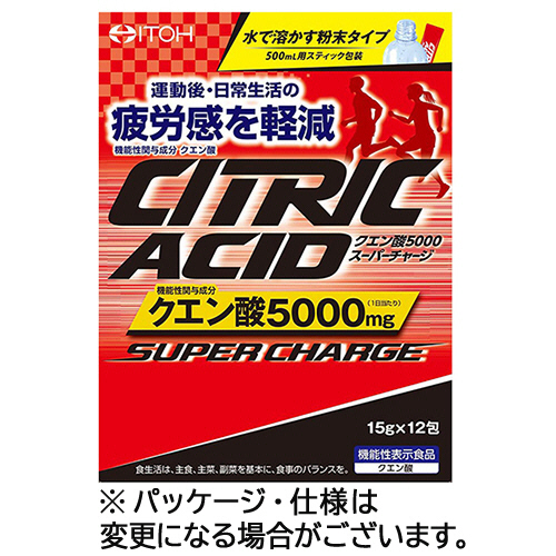 ｸｴﾝ酸5000ｽｰﾊﾟｰﾁｬｰｼﾞ 15g/袋 1箱(12袋)画像