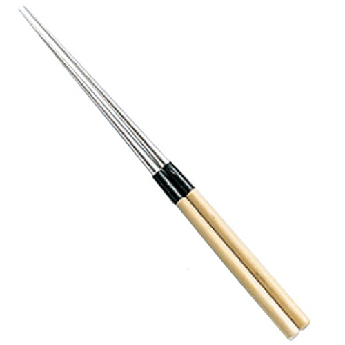 白木柄 盛箸(水牛桂付) 15cm 1組画像