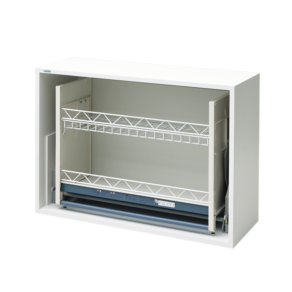 ウッディ薬品棚 上段用 昇降ダウンウォール