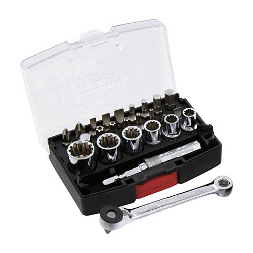 Pro-Auto 25PC ﾐﾆﾘﾊﾞｰｽｷﾞｱ&ｽﾌﾟﾗｲﾝｿｹｯﾄｾｯﾄ 1ｾｯﾄ