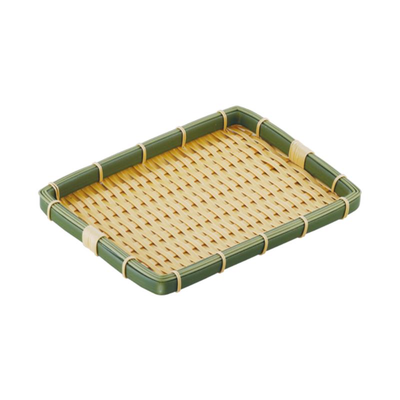 調理用品 PPラタン 竹タイプ 角型 浅ざる 長30型OT-323-BB画像