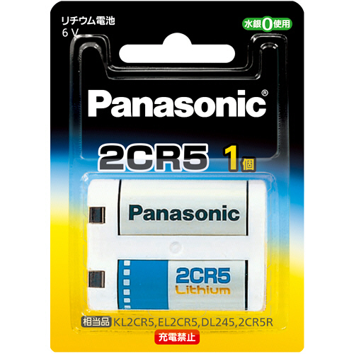 ｶﾒﾗ用ﾘﾁｳﾑ電池 2CR5 6V 1個画像