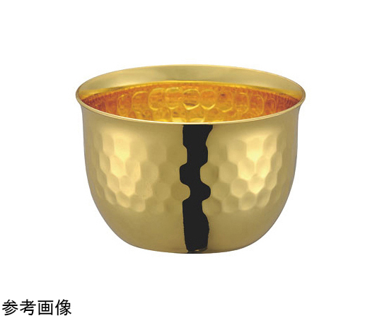 華 ぐいのみ 60mL 槌目 金メッキ画像