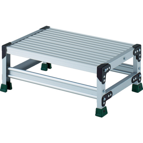 ｱﾙﾐ合金製作業台 1段 高さ0.25m 天板600×400 1台画像