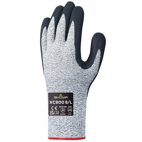 XC800 ﾜｲﾔｰﾃｯｸｽﾆﾄﾘﾙﾊﾟｰﾑ手袋 XL ｸﾞﾚｰ 1ｾｯﾄ(60双)画像