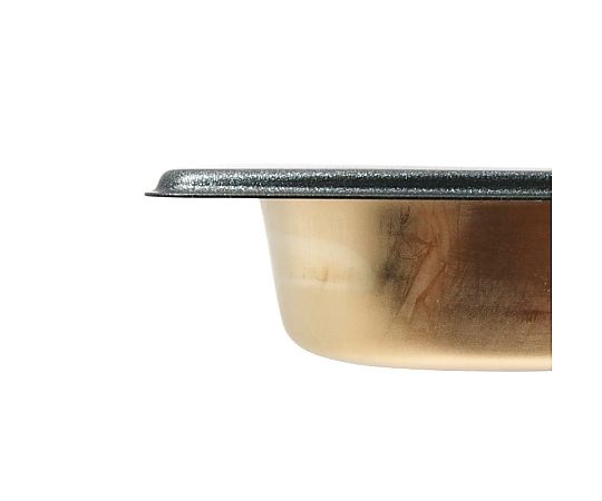 スギコ 18-8 スーパーデラックスパン 2/1サイズ ノンスティック加工 光沢のあるノンスティック加工が施された平らなパンの上面が見える状態