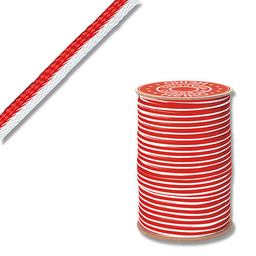 HEIKO 紐 贈答用紐 二交打 約4mm×150m 赤白画像