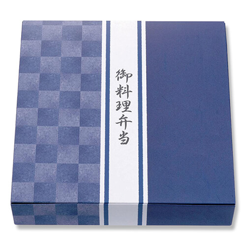 ケーピープラテック 弁当容器 K-BOX 70-70 紙箱 藍染 50枚画像