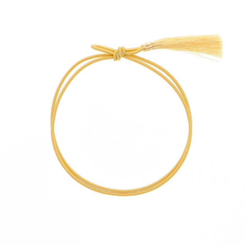 彩ゴム房二重　片花結び５８ｃｍ折径１１ｃｍクリーム画像