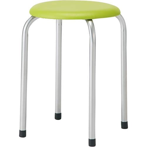 スツールＭ－２２　グリーン６脚セット画像
