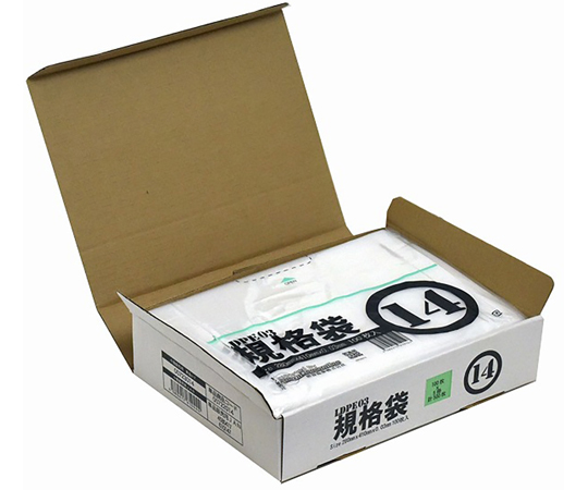 小箱売：PE規格ポリ袋　03透明　14号　100枚×5冊入画像