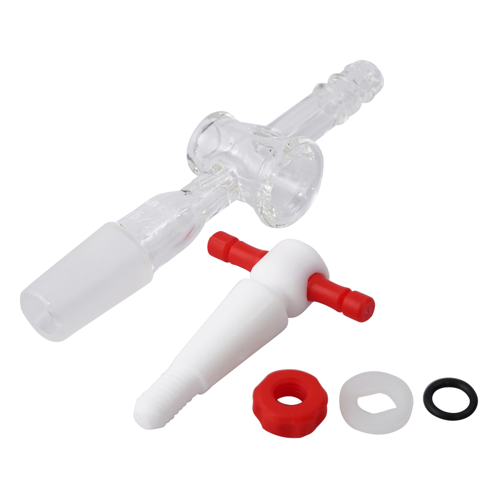 排気管　直管　PTFEコック画像