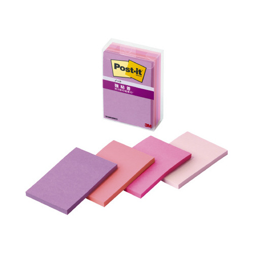 ポストイット強粘着マルチカラー７　７５×５０　４冊画像