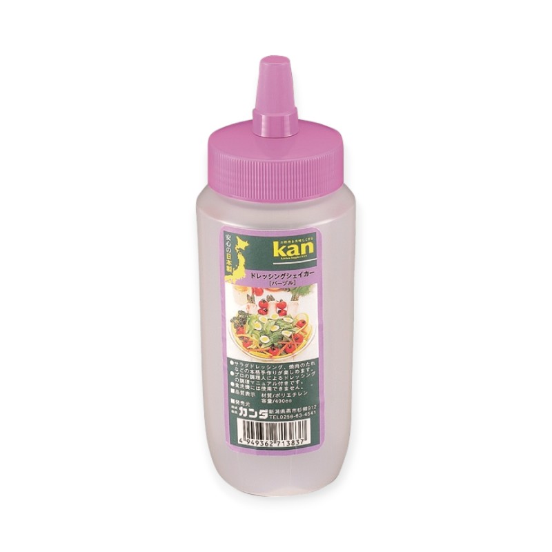 調味料入れ kan ドレッシングシェイカー400cc パープル画像