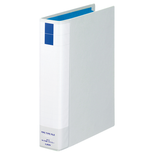 ﾊﾟｲﾌﾟ式ﾌｧｲﾙ 環境 両開 A4ﾀﾃ 400枚収容 40mm綴 背61mm 薄灰 1冊画像