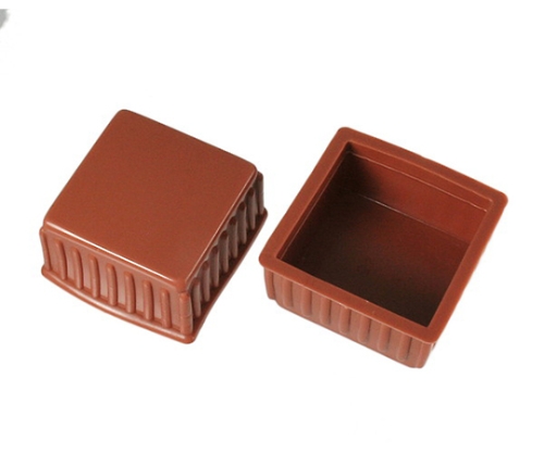 脚キャップ 54mm角×28mm 茶 1パック（2個入）画像