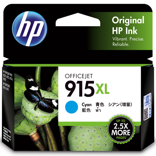 HP915XL ｲﾝｸｶｰﾄﾘｯｼﾞ ｼｱﾝ 3YM19AA 1個画像