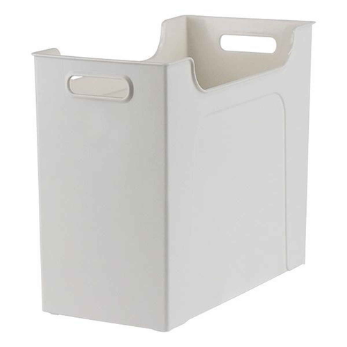 収納ケース 幅16.4×奥行32.9×高さ26.3cm ナチュラ ソートボックス M ホワイト画像