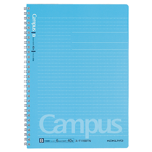 ｷｬﾝﾊﾟｽ ﾂｲﾝﾘﾝｸﾞﾉｰﾄ(ﾄﾞｯﾄ入り罫線) ｾﾐB5 B罫 40枚 1冊画像