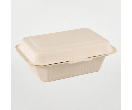 弁当容器 BBランチ BOX 180-130 5枚×60袋入 透明のパッケージに収められた、5枚入りの弁当容器が横に並んでいる様子