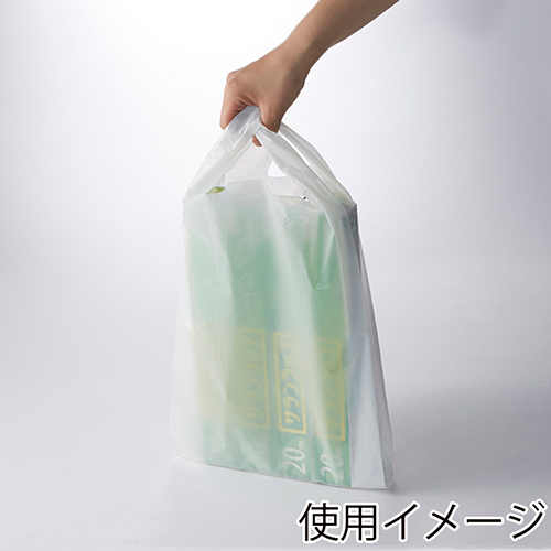 商品のお持ち帰りに！乳白色のレジ袋