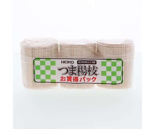 HEIKO つま楊枝 約500本×3個パック画像