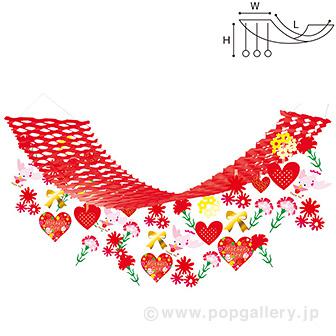 ハートフルカーネーションプリーツハンガー画像