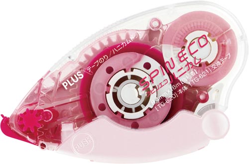 テープのり　スピンエコハニカム　１６ｍｍ　ピンク画像