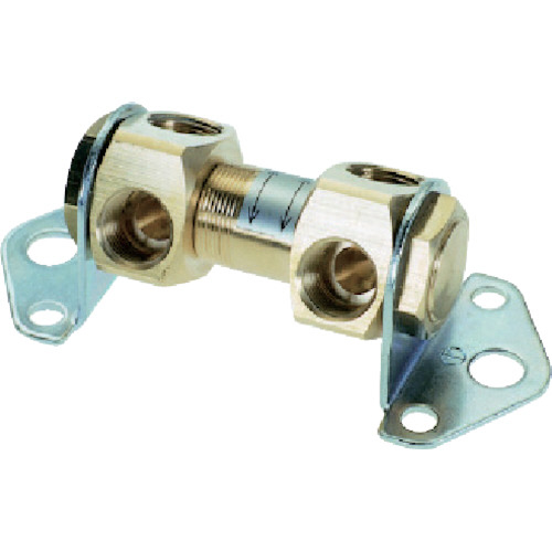 ﾍｯﾀﾞｰﾌﾞﾛｯｸCB 2連 Rc3/8 1個画像