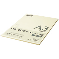 αｴｺｶﾗｰﾍﾟｰﾊﾟｰII A3 ﾗｲﾄｸﾘｰﾑ 少枚数ﾊﾟｯｸ 1冊(100枚)画像