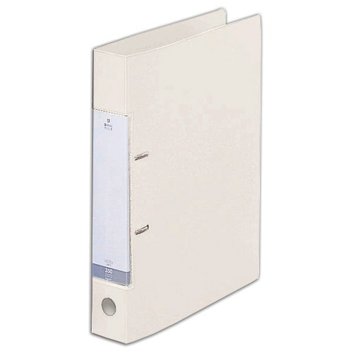 ﾘｸｴｽﾄ D型ﾘﾝｸﾞﾌｧｲﾙ A4ﾀﾃ 2穴 350枚収容 35mmとじ 背幅46mm 白 1冊画像