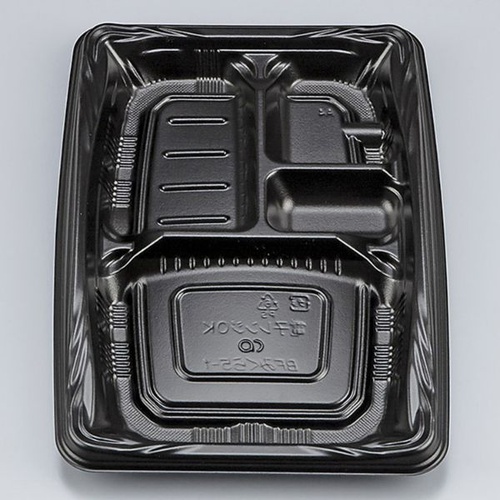 シーピー化成 弁当容器 BFみくら5-1 黒 本体画像