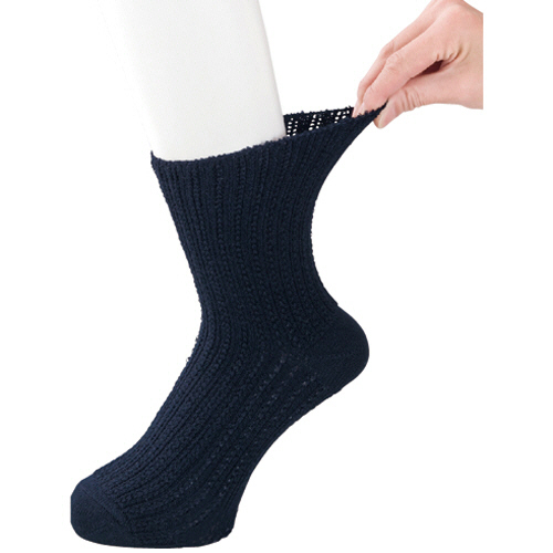 ｺﾞﾑなし幅広ｿｯｸｽ(紳士) ﾈｲﾋﾞｰ 1足