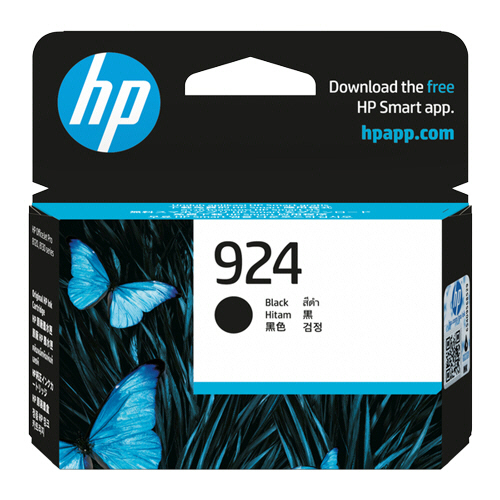 HP924 ｲﾝｸｶｰﾄﾘｯｼﾞ 黒 4K0U6NA 1個画像