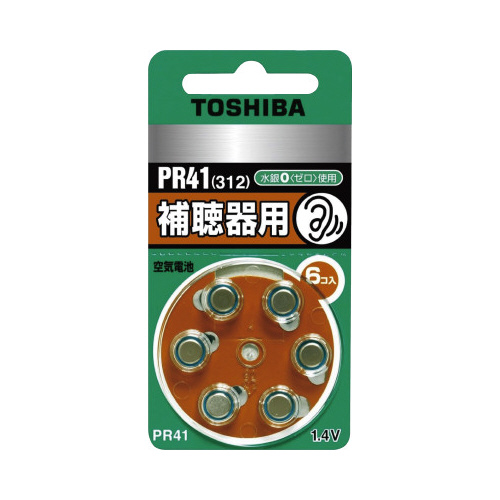 補聴器用電池ダイヤルパックＰＲ４１（６個）画像