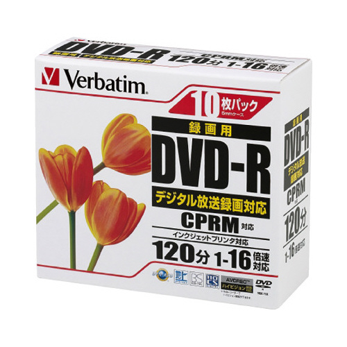 ＤＶＤ－Ｒ録画用　１６倍速　１０枚Ｐ