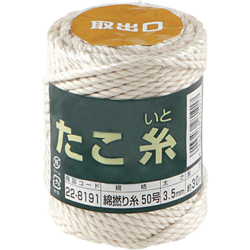 高木 たこ糸 綿撚り糸 #50 1巻画像