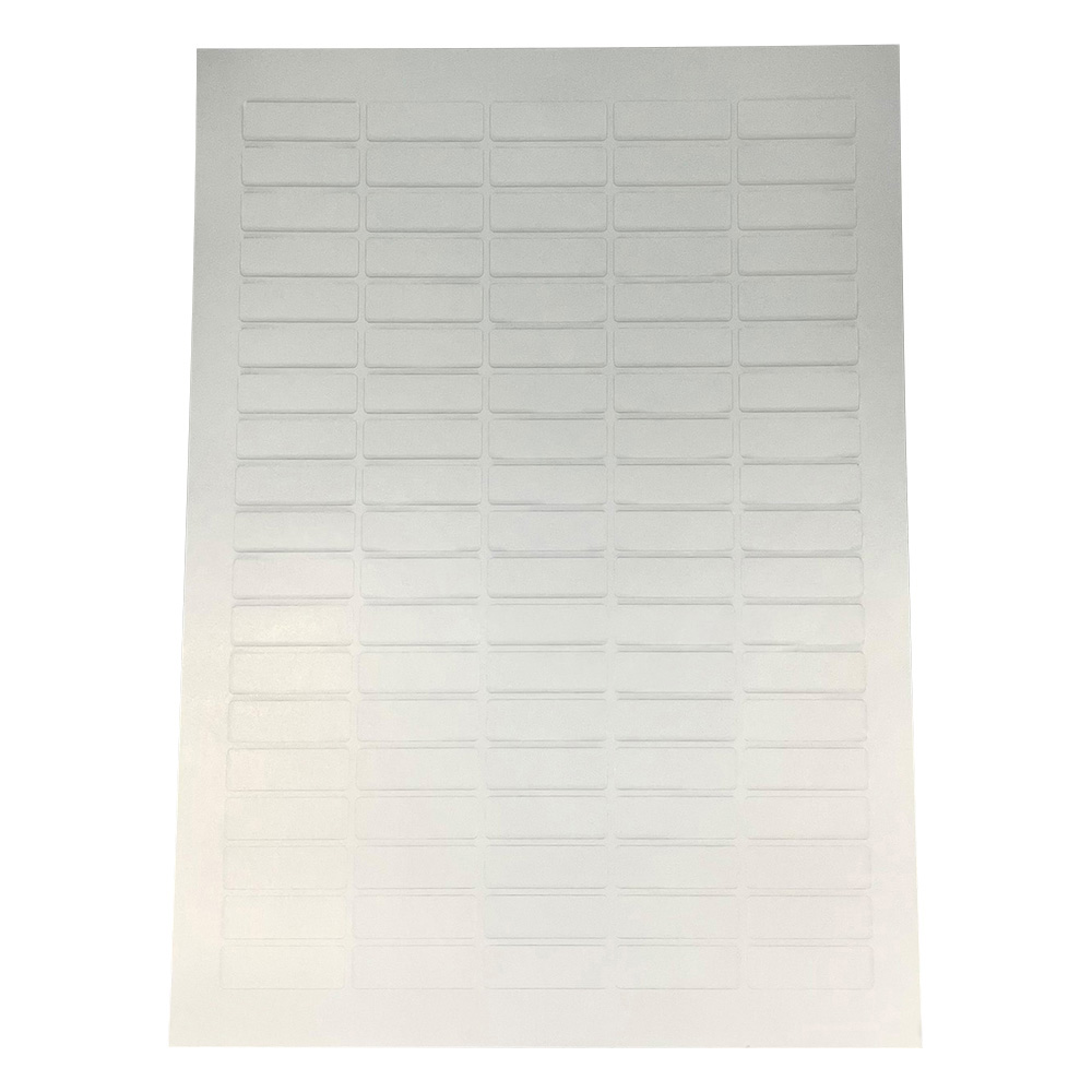 屋外用ラベル シルバーフィルム 95面 35×12mm 1冊（6シート入）画像