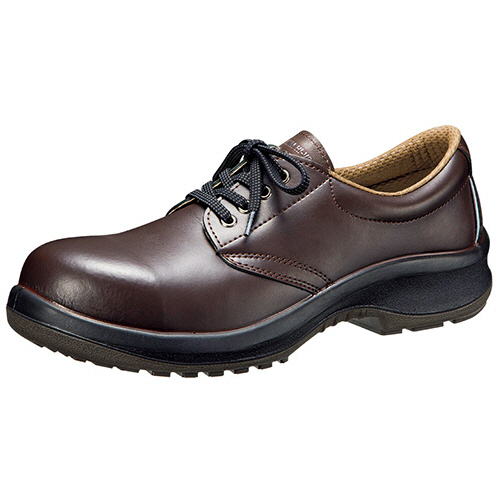 JIS ﾜｲﾄﾞ樹脂先芯 安全靴 耐油･耐薬 PRM210NT ﾀﾞｰｸﾌﾞﾗｳﾝ 27.5cm 1足画像