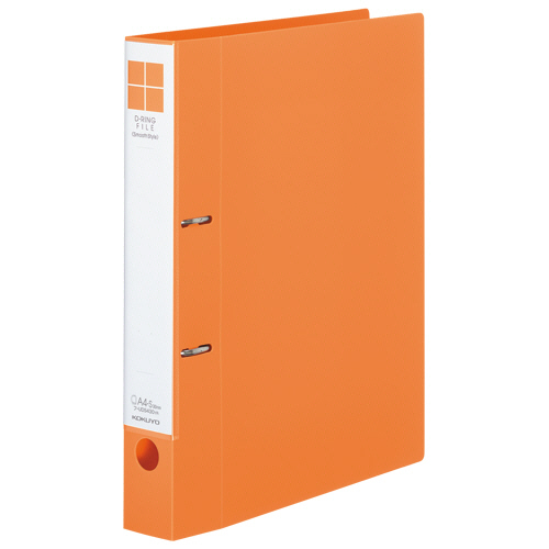 Dﾘﾝｸﾞﾌｧｲﾙ<ｽﾑｰｽｽﾀｲﾙ> A4ﾀﾃ 2穴 300枚収容 30mmとじ 背幅45mm ｵﾚﾝｼﾞ 1冊画像