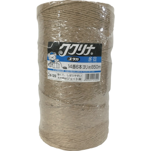 荷造り紐 ｼﾞｭｰﾄ麻ﾊﾞｲﾝﾀﾞｰ用 14番 6本撚 850m 1個画像