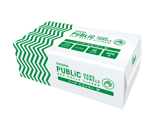 パブリックハンドタオル ハードエコノミーM 200枚 25パック入り画像