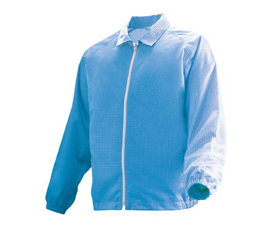 作業服 クリーンウェア 男女共用ブルゾン C3208B ブルー LL画像