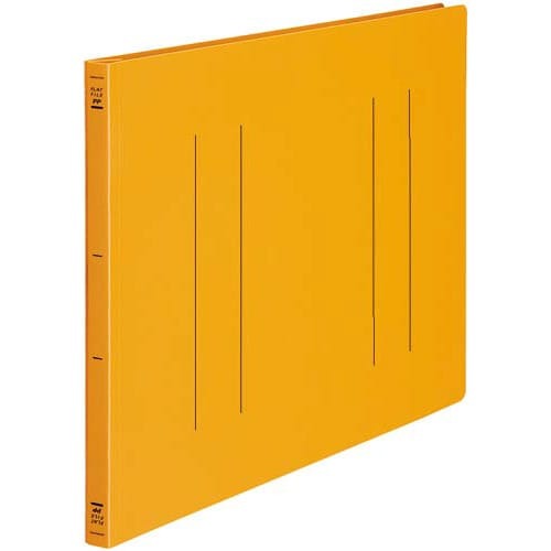 フラットファイル＜ＰＰ＞　Ａ３横　橙　１０冊画像