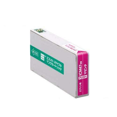 ﾘｻｲｸﾙｲﾝｸｶｰﾄﾘｯｼﾞ ﾏｾﾞﾝﾀ(染料) [ｴﾌﾟｿﾝ:ICM47互換] ECI-E47M 1個画像