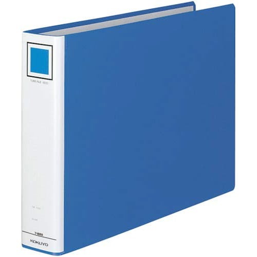 チューブファイル＜エコ＞青Ｂ４横背幅６５ｍｍ３冊画像