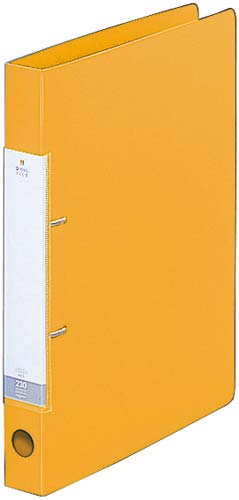 Ｄリング２穴ファイル　黄Ａ４縦背幅３４ｍｍ１０冊画像